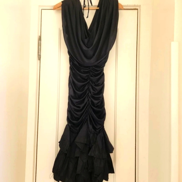 Vintage Media One Midnight Black Dress - Picture 8 of 8